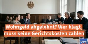 Wohngeld abgelehnt? Wer klagt, muss keine Gerichtskosten zahlen