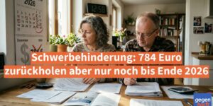 Schwerbehinderung: 784 Euro zurückholen aber nur noch bis Ende 2026