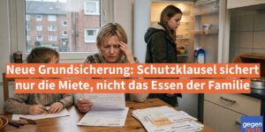 Neue Grundsicherung statt Bürgergeld: Schutzklausel sichert nur die Miete, nicht das Essen