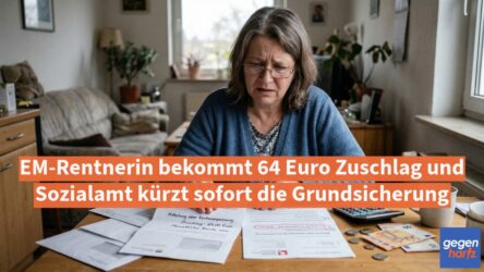Beitragsbild von: EM-Rentnerin bekommt 64 Euro Zuschlag und Sozialamt kürzt sofort die Grundsicherung