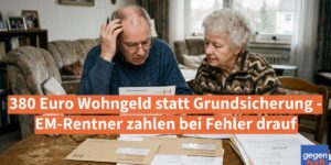 380 Euro Wohngeld statt Grundsicherung - Viele zahlen aber drauf