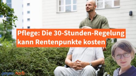 Beitragsbild von: Rente & Pflege: Die 30-Stunden-Regelung kann Rentenpunkte kosten