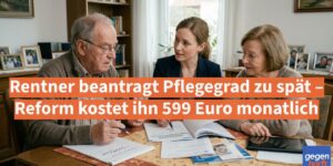 Pflegegeld: Rentner beantragt Pflegegrad zu spät – Reform kostet 599 Euro monatlich