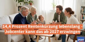 Rente: 14,4 Prozent Rentenkürzung für immer - Jobcenter kann das ab 2027 verlangen
