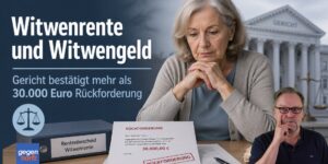 Witwenrente und Witwengeld: Gericht bestätigt mehr als 30.000 Euro Rückforderung