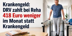 DRV zahlt 418 Euro weniger im Monat statt Krankengeld