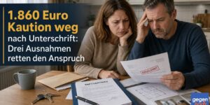 Bürgergeld: 1.860 Euro Kaution weg nach Unterschrift: Drei Ausnahmen retten den Anspruch