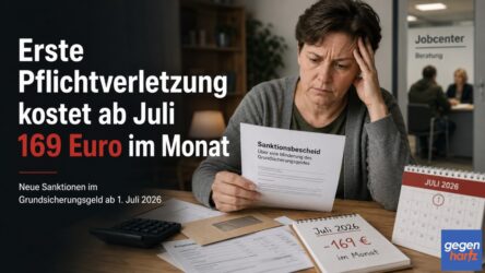 Beitragsbild von: Bürgergeld: Erste Pflichtverletzung kostet ab Juli 169 Euro im Monat