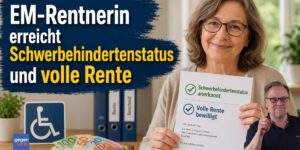 EM-Rentnerin erreicht Schwerbehindertenstatus und volle Rente