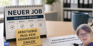 Neuer Job und krank: Arbeitgeber muss kein Krankengeld zahlen