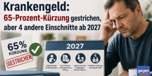 Krankengeld: 65-Prozent-Kürzung gestrichen, aber 4 andere Einschnitte ab 2027