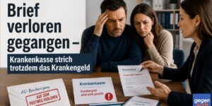 Krankengeld: Brief verloren gegangen – Krankenkasse strich trotzdem das Krankengeld