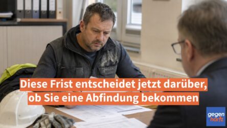 Beitragsbild von: Kündigung: Diese Frist entscheidet jetzt darüber, ob Sie eine Abfindung bekommen