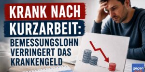 Krankengeld: Krank nach Kurzarbeit - Bemessungslohn verringert Auszahlung