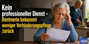 Pflegegeld: Kein professioneller Dienst - Rentnerin bekommt weniger Verhinderungspflege zurück