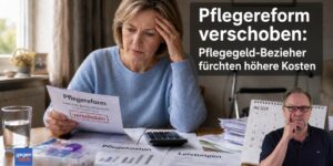 Pflegereform verschoben: Pflegegeld-Bezieher fürchten höhere Kosten