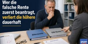 Wer die falsche Rente zuerst beantragt, verliert die höhere dauerhaft