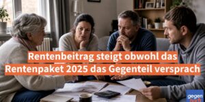 Rente: Rentenbeitrag steigt obwohl das Rentenpaket 2025 das Gegenteil versprach