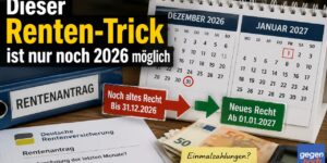 Rente: Der Renten-Trick ist nur noch 2026 möglich