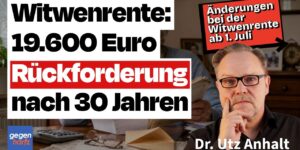 Rentenversicherung fordert nach Jahrzehnten Witwenrente zurück