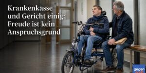 Schwerbehinderung: Krankenkasse und Gericht einig: Freude ist kein Anspruchsgrund