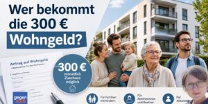 Wer bekommt die 300 Euro Wohngeld?