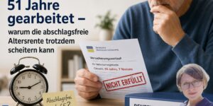 51 Jahre gearbeitet und trotzdem keine abschlagfreie Rente