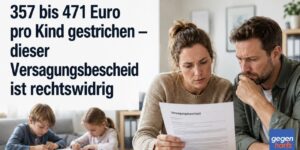 Bürgergeld: 357 bis 471 Euro pro Kind gestrichen – dieser Versagungsbescheid ist rechtswidrig