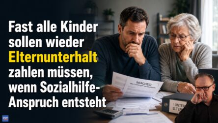 Beitragsbild von: Pflegeheim: Fast alle Kinder sollen wieder Elternunterhalt zahlen, wenn Sozialhilfe-Anspruch entsteht