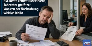 EM-Rente kommt rückwirkend, Jobcenter greift zu: Was von der Nachzahlung wirklich bleibt