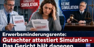 Erwerbsminderungsrente: Gutachter attestiert Simulieren - Das Gericht hält dagegen