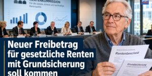 Neuer Freibetrag für gesetzliche Renten mit Grundsicherung soll kommen