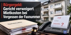 Bürgergeld: Gericht verweigert Mietkosten bei Vergessen der Faxnummer