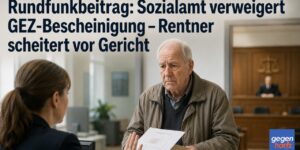 Rundfunkbeitrag: Sozialamt verweigert GEZ-Bescheinigung – Rentner scheitert vor Gericht