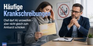 Häufige Krankschreibungen: Chef darf AU anzweifeln aber nicht gleich zum Amtsarzt schicken