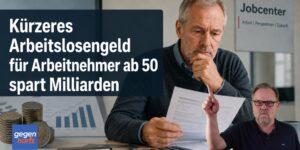 Kürzeres Arbeitslosengeld für Arbeitnehmer über 50 bringt Milliardenersparnis