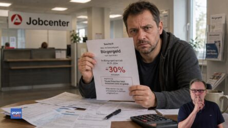 Beitragsbild von: Jobcenter kürzt Bürgergeld um 30 Prozent, weil kein neues Gutachten vorgelegt wird