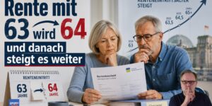 Rente mit 63 wird 64 und danach steigt es weiter