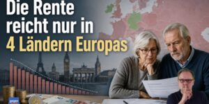 Die Rente reicht nur in 4 Ländern in Europa