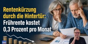 Rentenkürzung durch die Hintertür: Frührente kostet 0,3 Prozent pro Monat
