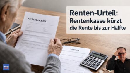 Beitragsbild von: Renten-Urteil: Rentenkasse kürzt die Renten auch um die Hälfte