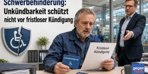 Schwerbehinderung: Unkündbarkeit schützt nicht vor fristloser Kündigung - LAG Urteil
