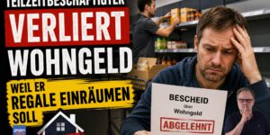 Teilzeitbeschäftigter verliert Wohngeld weil er Regale einräumen soll