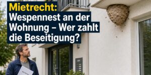 Mietrecht: Wespennest an oder in der Wohnung beseitigen – wer muss die Kosten dafür tragen?