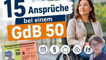Beitragsbild von: Schwerbehinderung: 15 Ansprüche bei einem Grad der Behinderung von 50