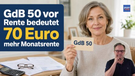 Beitragsbild von: Ein GdB 50 vor der Altersrente bedeutet 72 Euro jeden Monat mehr Rente