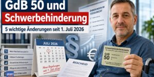 GdB 50 und Schwerbehinderung: 5 wichtige Änderungen seit 1. Juli 2026