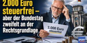 Rente: 2.000 Euro steuerfrei – Bundestag zweifelt an der Rechtsgrundlage