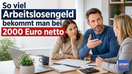Beitragsbild von: So viel Arbeitslosengeld bekommt man bei 2000 Euro netto