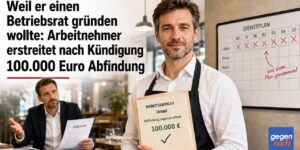 Weil er einen Betriebsrat gründen wollte: Arbeitnehmer erstreitet nach Kündigung 100.000 Euro Abfindung